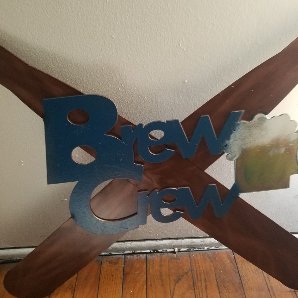 Bear crew sign metal